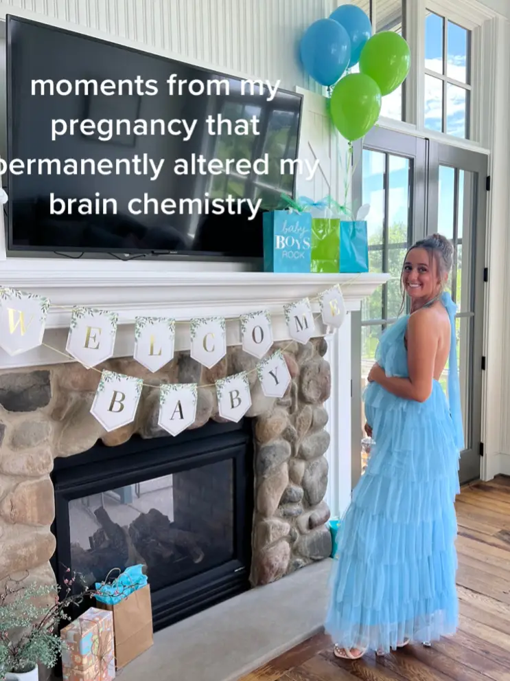 a crazy 9 months for sure! #pregnancy #maternity #newborn #fyp #postpartum #bump #newmom #newyear #newbornbaby #youngmom #pregnant #pregnancytiktok #pregnancystyle 
