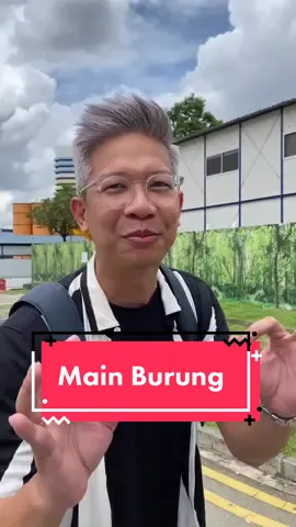 Main burung asyik yaa 🙈 #singapore 