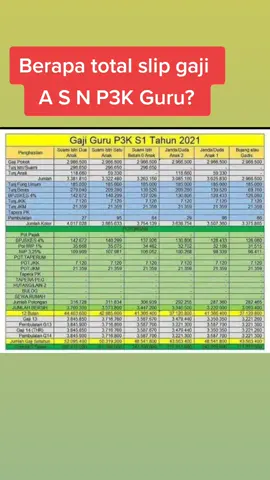 Berapa total slip gaji PPPK Guru?#pppk2022 #asn #pppk #pppkguru 