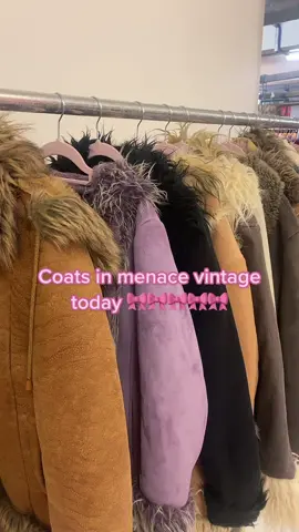 Some cute coats in the shop today 🎀🎀 #coats #y2k #bricklanelondon #y2kcoats 