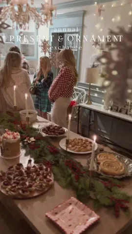 my favorite night of the year! 🎅🏼🤍✨ #giftexchange #giftechangeidea #holidayparty #christmasparty #christmas #christmastok #MomsofTikTok 