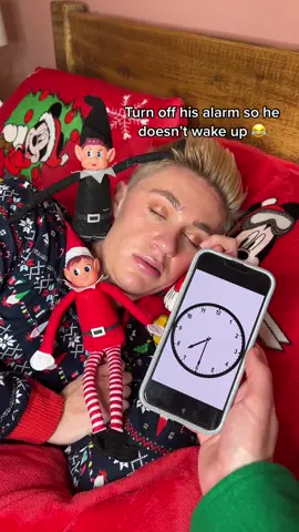 He better get unwrapping 😂 Anyone else had naughty elf’s visit? 👀 #elfontheshelf #elfontheshelfideas #prank #reaction 