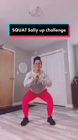 SQUAT Sally up challenge #challenge #squat #motivation #Fitness #progress #positivity #tryit @queen_nath29 