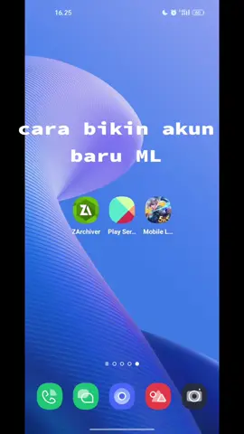 yg pengen punya akun banyak bisa gunakan cara ini#carabikinakunbaru #mobilelegends #fyp 