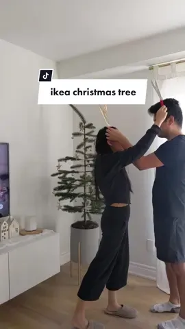 Our little christmas tree bringing us so much joy this season 🥰  #ikeafinds #ikeahome #ikeahack #christmashomedecor #holidaycountdown 