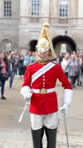 The King’s Guards are on duty and not at Horse Guards for Tourists Entertainment. Do not block their path because they will not hesitate to Shout/Yell at you. #foryou #horseguardsparade #king #guards #foryoupage #foryourpage #viral #trending #uk 