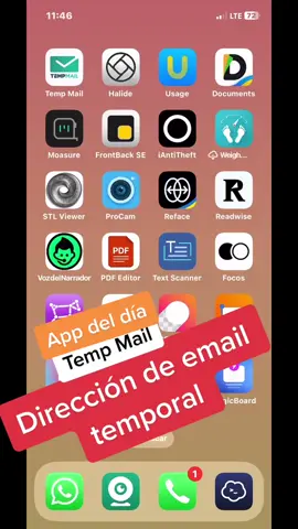 Dirección de email temproal #AprendeEnTikTok #conocimientotiktok #trucosiphone #conocimientosbasicos🤓 #tecnologia #pantallaiphone #ia #aplicacionesquenoconocias #websquenoconocias