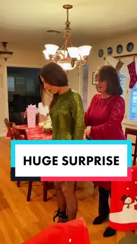 Is it every mom’s secret/not secret wish to have her kids dressed in matching outfifs at 40 years old?! 😂😂😂 loooove surprising my mom on her bday! #surprise #christmas #vlogmas2022 #surprisingpeople #fyp 