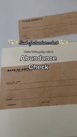 I’m thinking this is a sign big checks are going to be cashed 2023🙌🏽💸✨ #abundancecheck #abundancemindset #abundanceflows #abundancemanifestation 