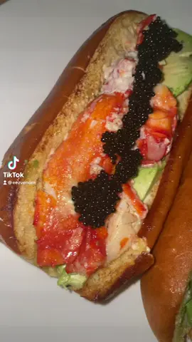 I used Hackleback caviar! #caviar #markyscaviar #husodog #husodognyc #Foodie #seafood 