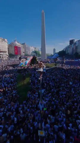 Millions of Argentina Fans Celebrate World Cup Champion at the Obelisk Monument, Buenos Aires 🇦🇷🏆 #buenosaires #argentina #worldchampion #fifaworldcup #qatar2022 