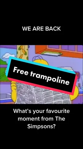 We are back! Comment with your favourite moments from The Simpsons! #thesimpsons #tramampoline #trampoline #trending #funny #viral #fyp 