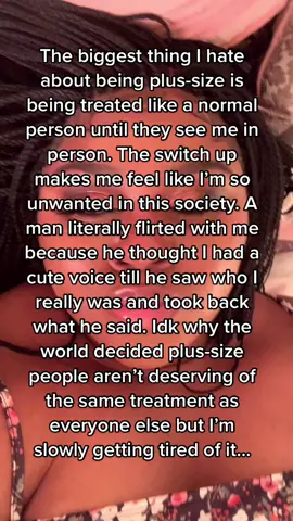 Like I only asked to be looked at the same #plussize #bodypositivity #fypp 