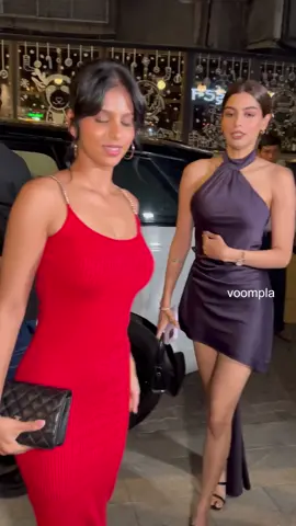 SRK’s daughter Suhana Khan, Khushi Kapoor and Yuvraj Menda at their movie Archies’ wrap up party💥 #voompla #srk #suhanakhan #khushikapoor #yuvrajmenda #btown #bollywood