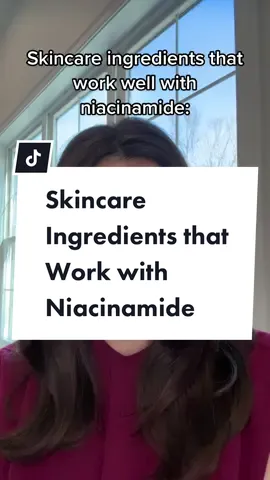 Skincare ingredients that work well with niacinamide. Which is your favorite??  #niacinamidebrighteningcream #niacinamideskincare #niacinamideserums #skincareingredient101 #skincare101🐆 #skincareroutineproducts #skinfacts101 #skincareingredientstopair #skincarethatworks❤ 