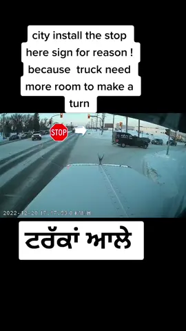 always stop at stop her sign . #trucker #truckinglife #citydriver #DailyRoutine #viral #winnipeg #punjabi #truck #peterbilt379 #cat15 #ਫੱਟਾ_ਗੈਂਗ #winni🥃 #canadian 