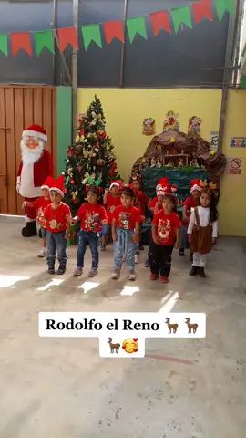 último día de clases mis niños hermosos 🥰 nos despedimos con el villancico #RodolfoelReno  muy agradecida con la miss @Carmen Rosa Bruno Br 
