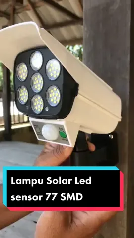 Lampu Solar Led sensor 77 SMD model Cctv  #lampuled #solarled #cctv 