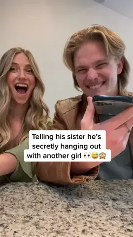 Do you think she’ll tell me? 👀🤐🤣 @austinmichaelus #couple #pranks #couplegoals #funny #coupleprank #reaction #cheating 