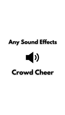 Sound Effect - Crowd Cheer #anysoundeffects #soundeffects #crowd #crowdcheer 