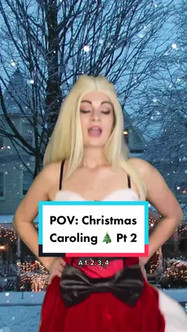 POV: You go Christmas caroling with your friends. Part 2. #pov #funny #comedy #skit #christmas 