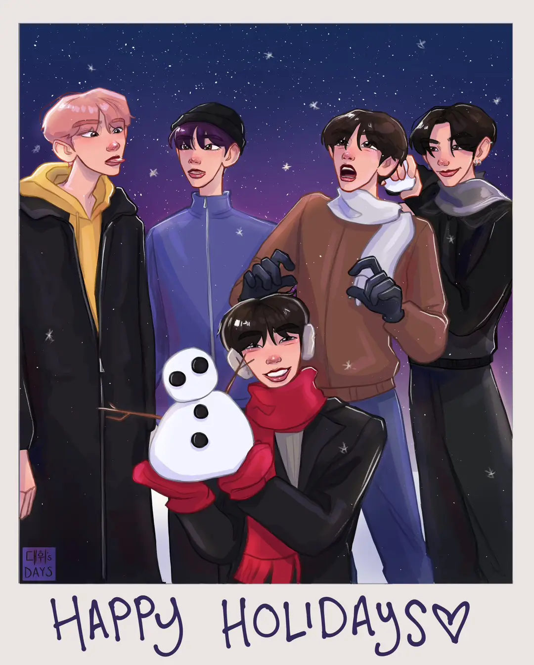 reposting this from last year with the pictures feature!! happy christmas yall #txt #tomorrow_x_together #txtfanart #txtmoa #comic #moa #kpopfanart #kpop #yeonjun #soobin #beomgyu #taehyun #hueningkai #fyp #kpopfyp #daehwisdays 