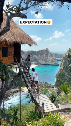 Expectation 😍 Vs Reality 😂 Molenteng Tree House Nusa penida bali.  🎥 Instagram dainadaina  #nusapenida #bali #indonesia #travel #trip #fyp #balitravel #balitour #travelingnusapenida 