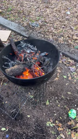 Lmao my fire pit ghetto but it works lol