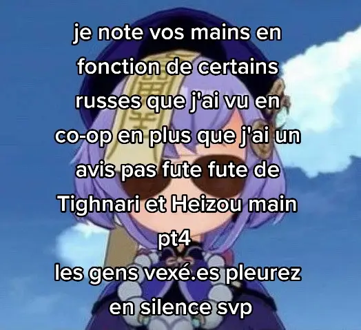 bref changez rien surtout vous restez classes #genshinmoments #genshinimpact33 #GenshinImpact #genshinteleport #hoyoverse #genshinmemes #genshin #memes #fyp #pourtoi #floptok #facts #jean  #kokomi  #ayato  #klee  #shenhe  #lumine  #aether 