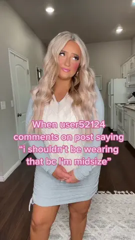boohoo honey not changing a thing here 💗 #humor #haters #midsizegal #midsizequeens #midsizestyle #midsizetiktok #bodypositivity #bodypositive #bodyimage #foryou #bodyconfidence #midsizeoutfits 