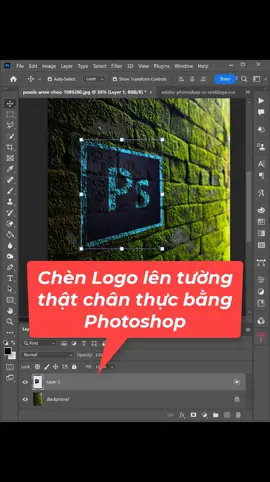 Chèn Logo lên tường thật chân thực bằng Photoshop #d3design #d3designdubai #LearnOnTikTok #photoshop #tutorial #design #photoshoptricks #photoshoptutorial #photoshopskills #adobephotoshop #xuhuong #chinhanhdep #thietkedohoa 