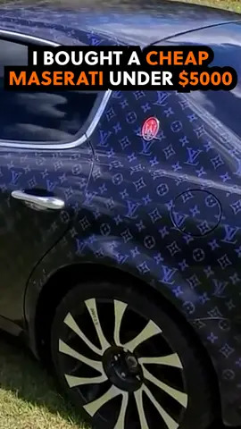 I BOUGHT A CHEAP MASERATI UNDER $5000 #Samcrac #fyp #cars #luxury #sportscar #LouisVuitton #Rebuild