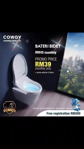 Battery Bidet Coway #coway #cowaymalaysia  #Pm #013-8123780