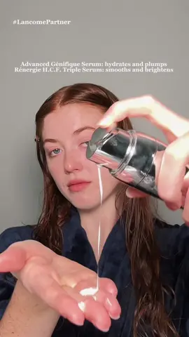 Skincare prep is key for makeup application <3 LOVE LOVE LOVE @Lancôme skincare #lancomepartner #skincare 
