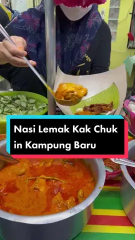 Delicious nasi lemak in Kampung Baru 😋 📍Nasi Lemak Kak Chuk, 1, Jalan Daud, Kampung Baru, 50300 KL #MakanLokal #MYFoodie #malaysiafood #foodhuntingkl #klfoodie 