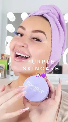 purple skincare 💜 #skincare #skincareasmr #ASMR 