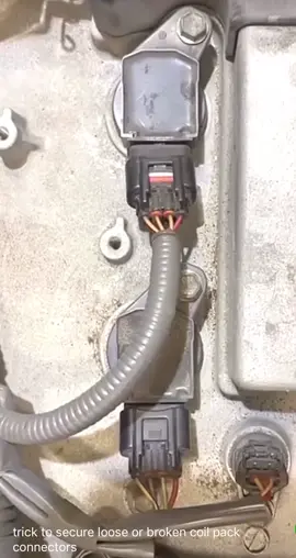 Trick to Secure loose or broken Coil pack! #mechanic #autoelectrician #car #DIY #trick #tipsandtricks #tips #carguy #fyp 