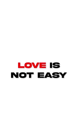 Love is not easy. Love is necessary ❤️  #Love #fyp #christiantiktok