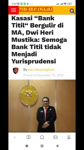 Pasca Putusan Pengadilan Tinggi (PT) Jawa Timur (Jatim) nomor 576/PDT/2022/PT.SBY, tertanggal 24 Oktober 2022 atas pembatalan putusan Pengadilan Negeri (PN) Surabaya nomor 1198/Pdt.G/2021/PN Sby, tertanggal 30 Juni 2022, Advokat Dwi Heri Mustika, S.H datang ke Mahkamah Agung (MA) Republik Indonesia (RI), Jl. Jenderal Ahmad Yani No. 58, Kelurahan Cempaka Putih Timur, Kecamatan Cempaka Putih, Jakarta Pusat, DKI Jakarta, Jumat (30/12). #mahkamahagung #mahkamahagungri #mahkamahagungrepublikindonesia #advokatdwiherimustika #pengacaradwiherimustika #lawyerdwiherimustika #pengadilannegerisurabaya #pengadilantinggisurabaya #mahkamahyudisial #advokat #lawyer #pengacara #banktitil #perkaraperdata #surabaya #surabayatiktok #surabayahitz #menkumham #menkopolhukam #jokowi #jokowidodo #dpr #dprri #jakarta #dkijakarta #hakim 