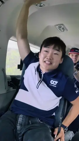 Max and Checo just laughing at Yuki being scared to death #formula1 #fyp #yukitsunodaedit #alphatauri #austriangp #redbullracing #flying #flyinganxiety #aerobaticflying #airplane #maxverstappen #sergioperez 