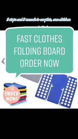 Fast Clothes Folding Board. Just click the yellow basket add to cart na yarn #clothesfolding #clothesfoldinghacks #clotheshacks #freeshipping #cod #tiktokaffiliate #cctovideonotmine  #fypシ 