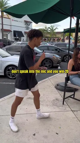 Don’t speak into the mic for $20! 😳 Follow for more! #fyp #foryou #interview 