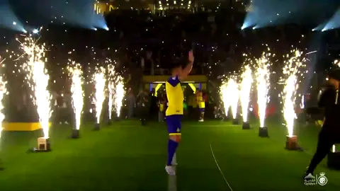 Cristiano Ronaldo fue presentado en el estadio del Al-Nassr Arabia Saudita #Alnassr #cristianoronaldo #futbol