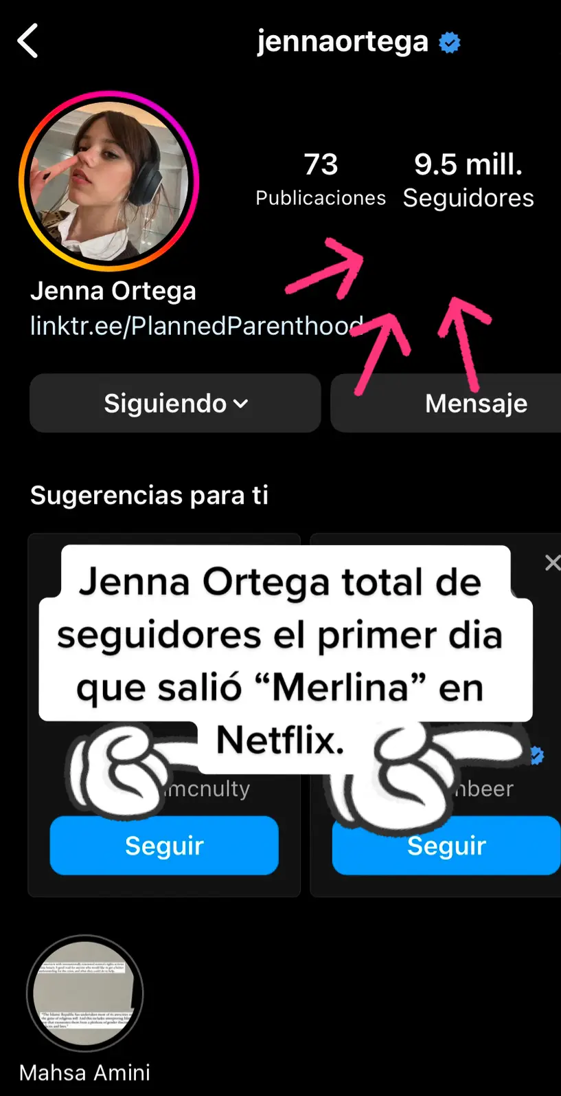 Wow! Cuàntos aeguidores ganó! 😱😱😱😱#merlina #jennaortega #locosadams #merlinanetflix #merlinaaddams #wednesday #tiktok #follow 