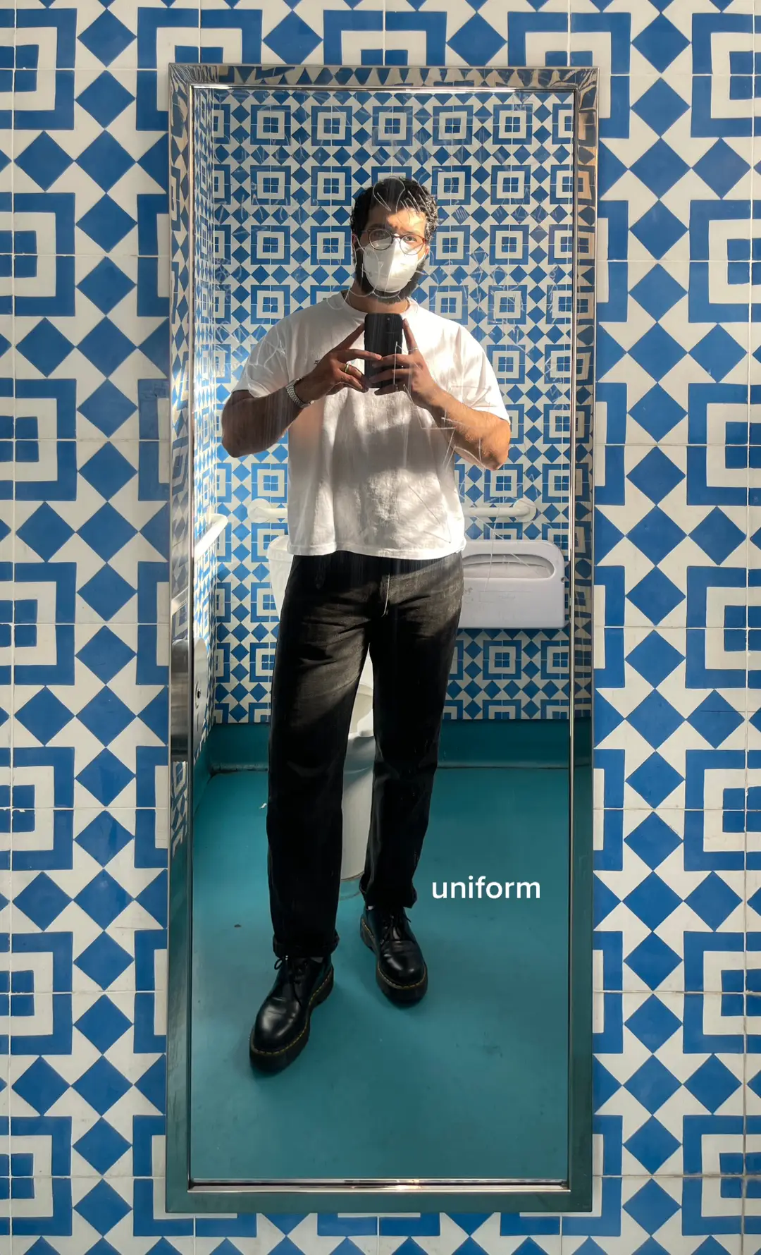 tile work in this bathroom is nuts #OOTD#fit#fashion#fyp 