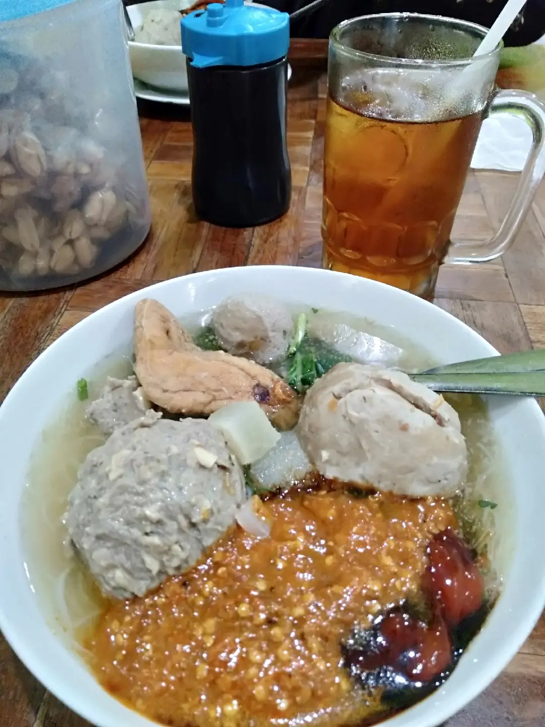 kaya itu² aja foto baso nya saking sering nya makan di tempat dua paporit itu 😁🤤 #lovebakso#hot# 🔥🔥
