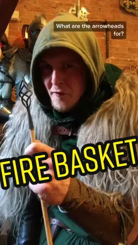 medieval arrow heads - fire basket 🔥🏹 #medievaltiktok #sherwoodforest 