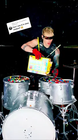 Replying to @dan_d_man1011 Wait for it…😳 #legos #drums #slowmo 