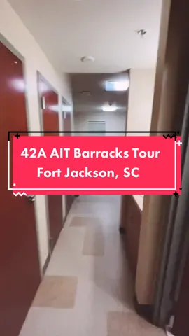 As requested a quick barracks tour for you guys 🤠 #ait #fortjackson #42alpha #42a #military 