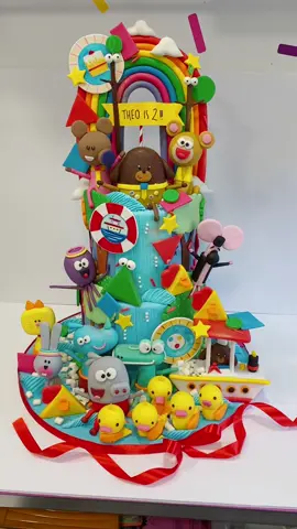 Hey Duggee extravaganza 🌈 #fyp #fypシ #heyduggee #glasgowcakes #cakedesigner #cake #cakedaysaweek 